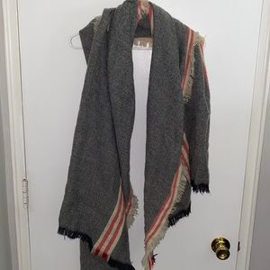 Thick multicolored scarf/wrap.